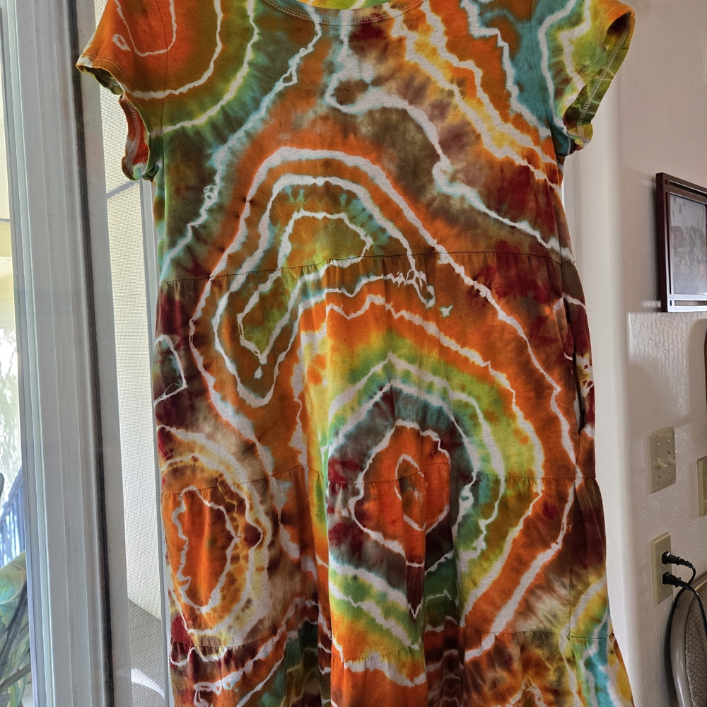 Vibrant Tie-Dye Dress